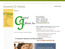 Tablet Screenshot of centralcjalarm.com